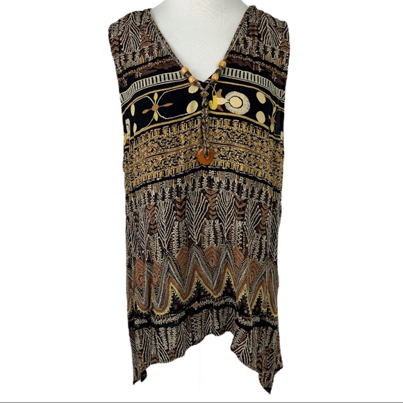 Rabbit Rabbit Rabbit Women's Vintage Boho Top. - Picture 3 of 8